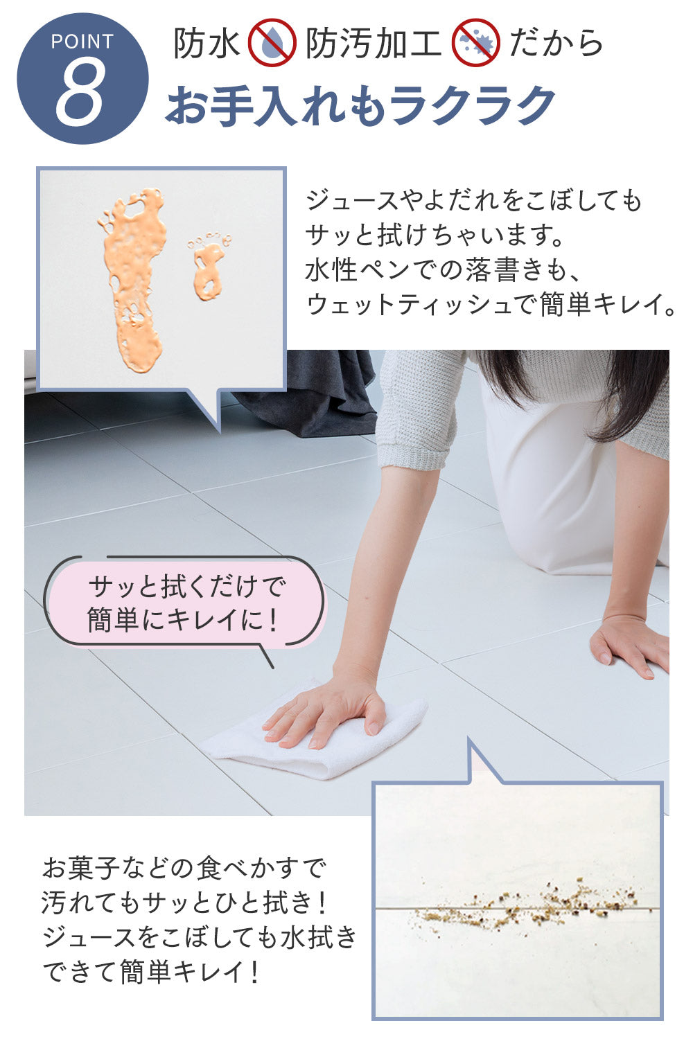 【大判 50cm】ジョイントマット パズルマット 厚手 2.3cm - NEW TPUマット (12枚)